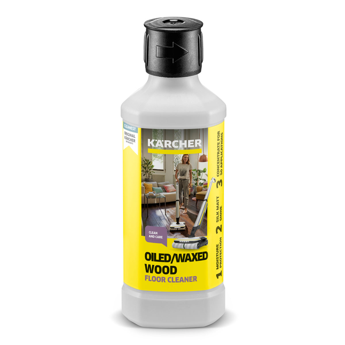 Floor cleaning and care for oiled/waxed wood RM 535, 500ml