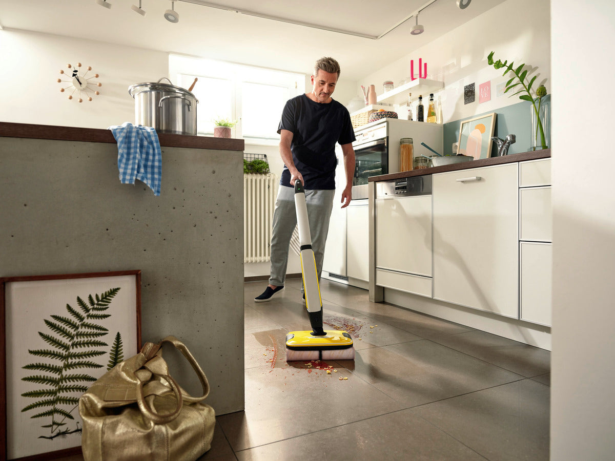  Kärcher - FC 7 Electric Mop & Sanitize Hard Floor Cleaner -  Perfect for Laminate, Wood, Tile, LVT, Vinyl & Stone Flooring - Cordless :  Everything Else